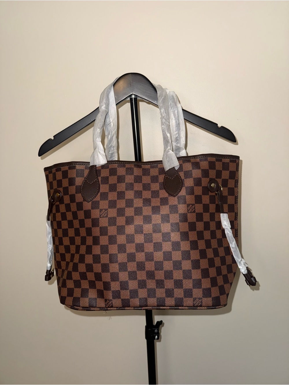 Classic Damier Checkered Tote Bag